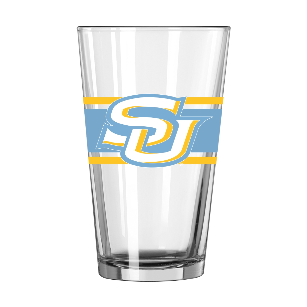 254-G16P-16 Southern University 16 oz Stripe Pint Glass