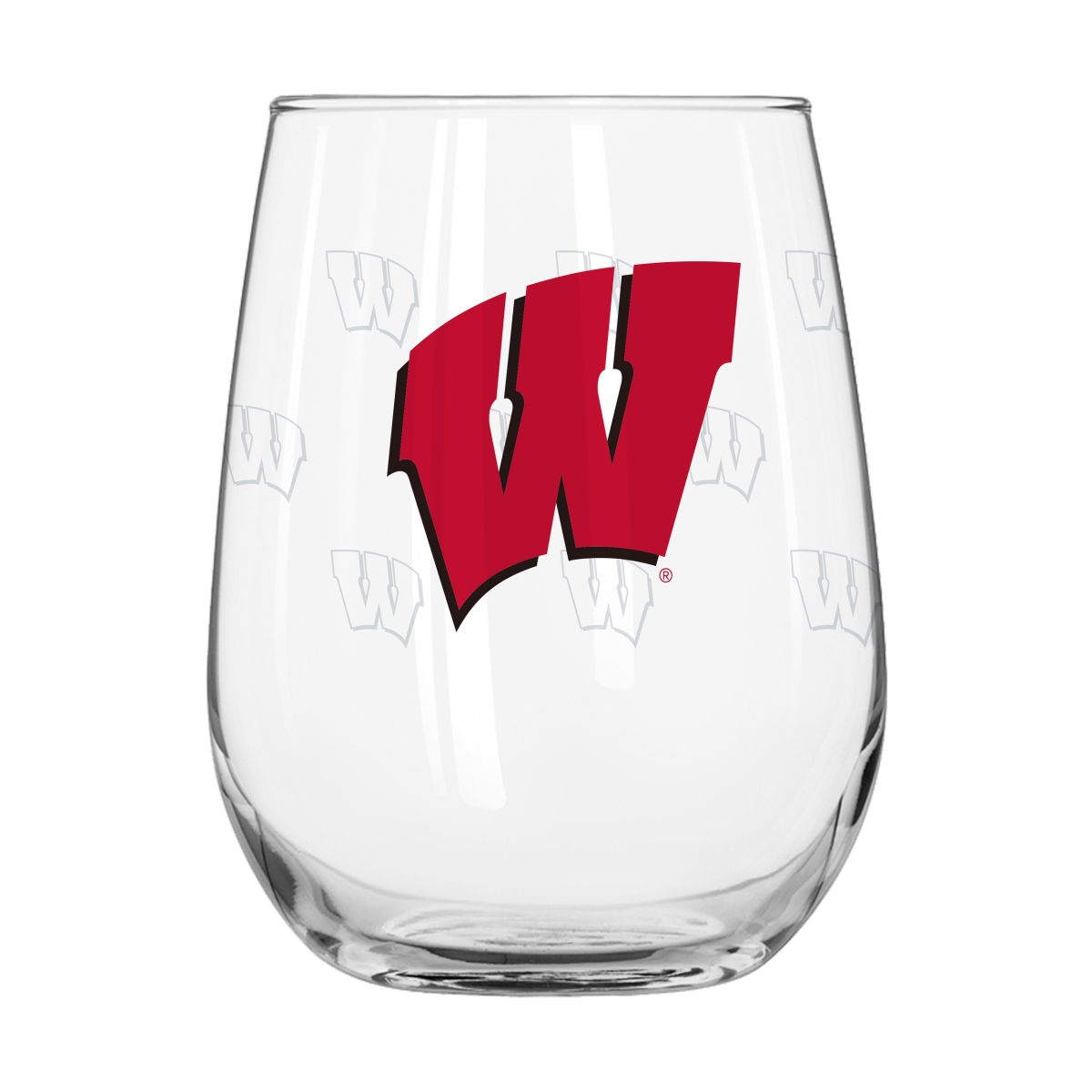 244-G16CB-10 Wisconsin 16 oz Satin Etched Curved Beverage Glass