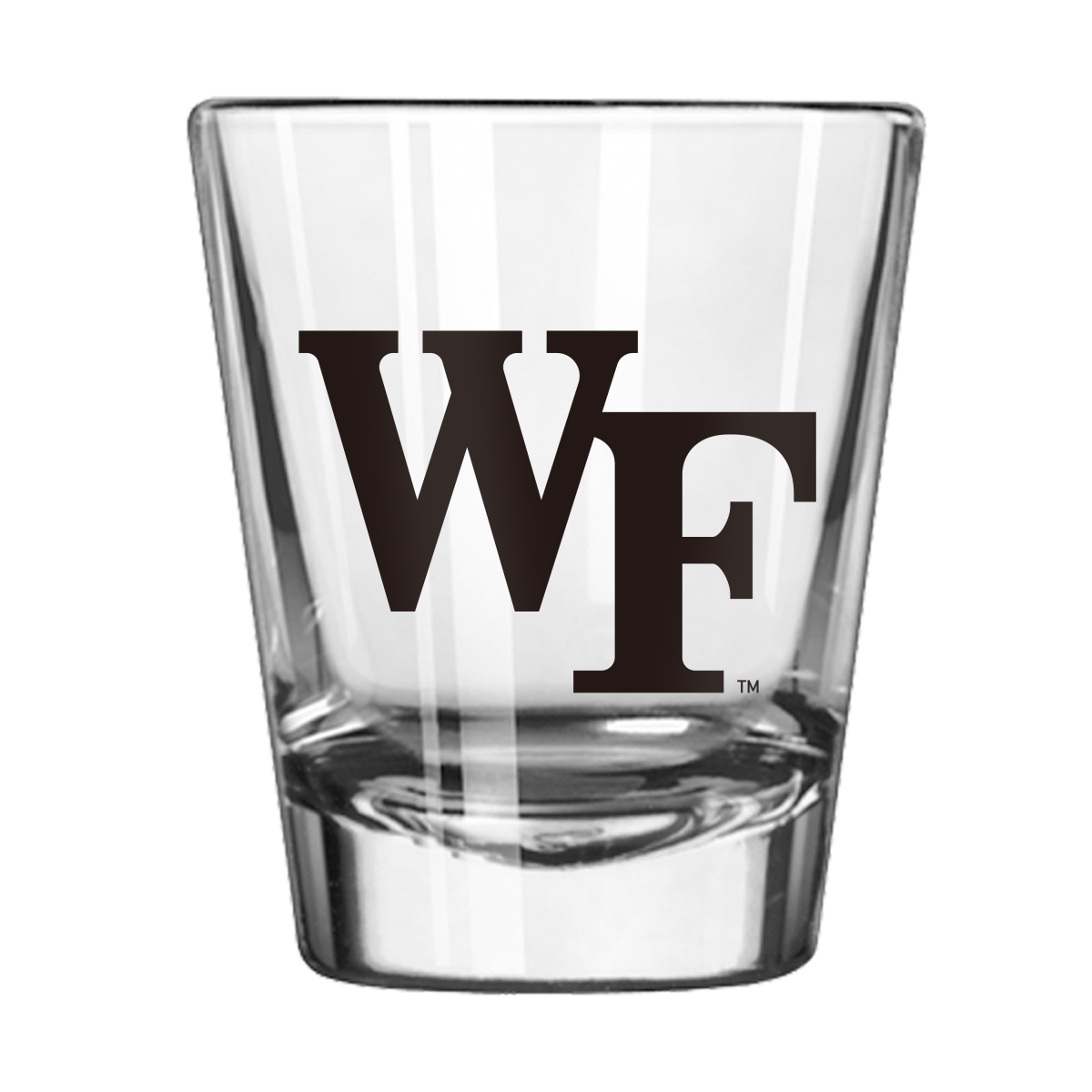 Picture of Logo Brands 236-G2S-1 Wake Forest 2 oz Gameday Shot Glass
