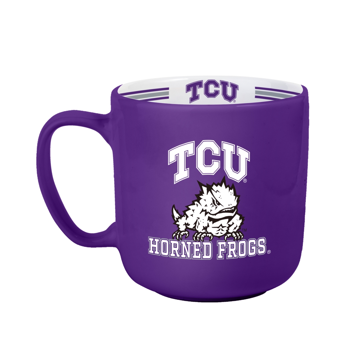 215-C15SM 15 oz TCU Stripe Mug