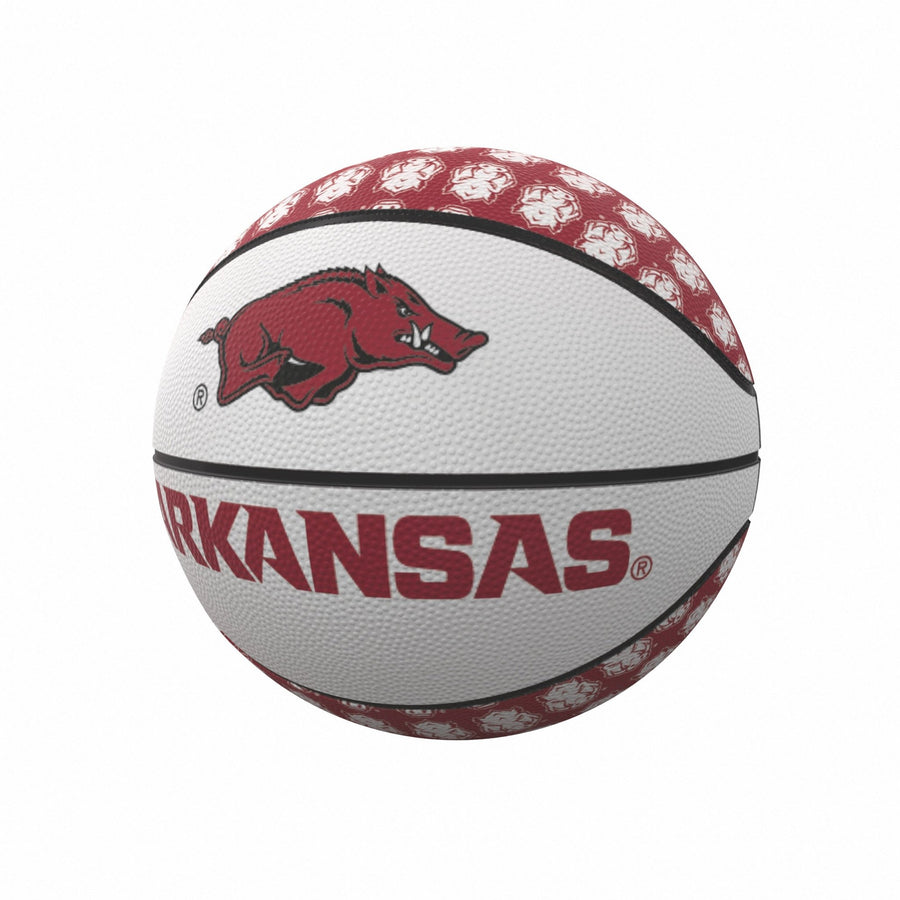 108-91MR-1 NCAA Arkansas Razorbacks Repeating Logo Rubber Basketball - Mini Size