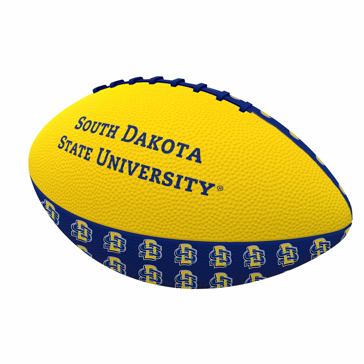 291-93MR-3 South Dakota State Mini Size Rubber Footballl