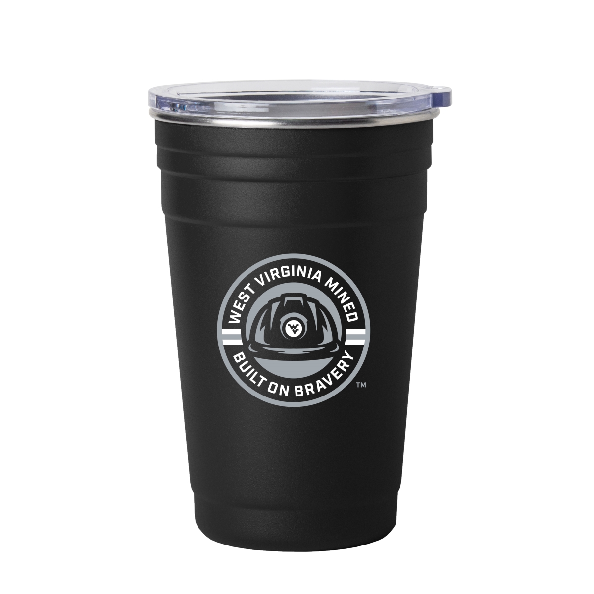 239-S22TC-BOB West Virginia Built On Bravery 22 oz Stainless Cup