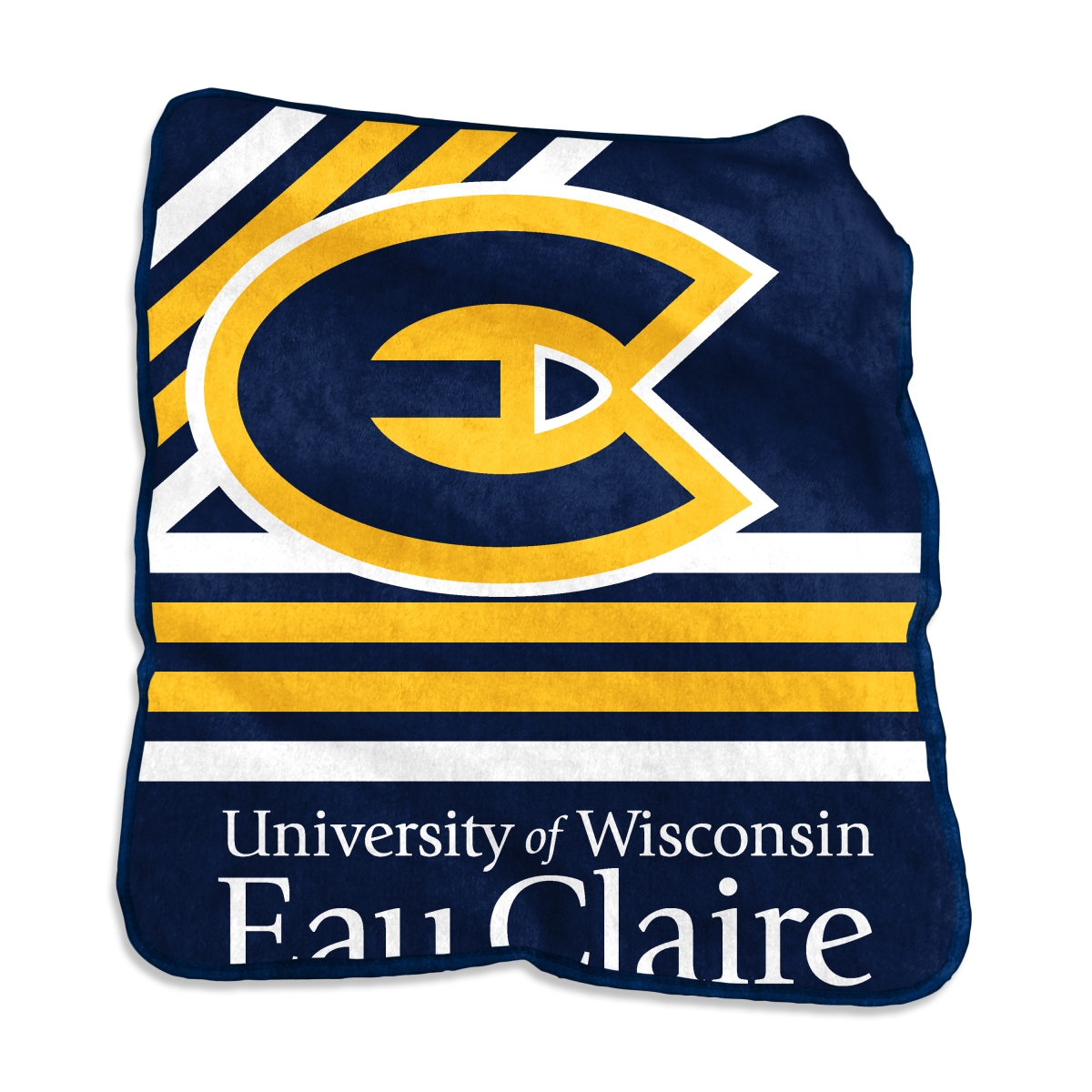 462-26C Wisconsin - Eau Claire Raschel Throw