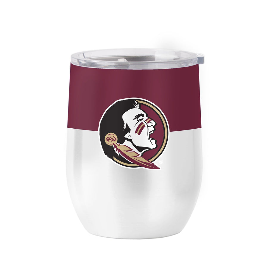 Picture of Logo Chair 136-S16CB-11 16 oz NCAA Florida Gators State Colorblock Stainless Curved Beverage Glass