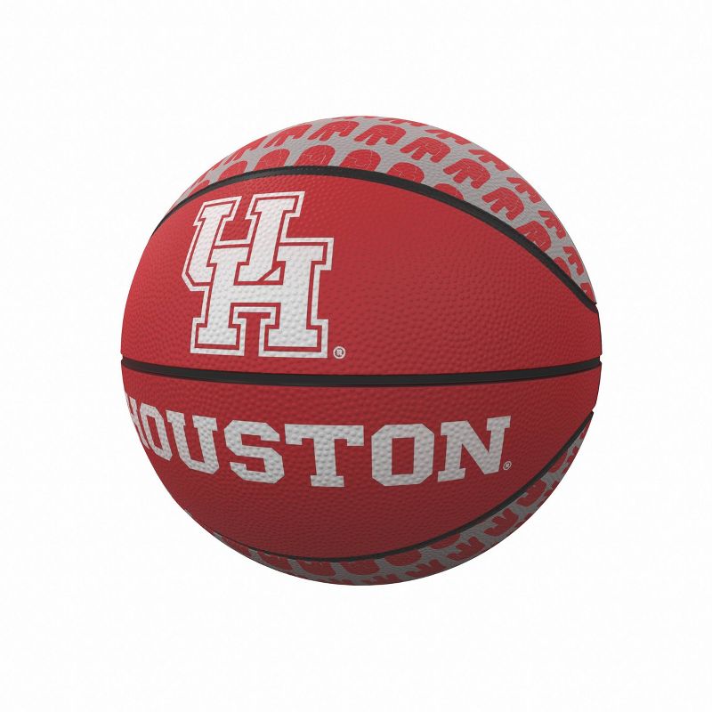 NCAA Houston Cougars Repeating Logo Rubber Basketball - Mini Size