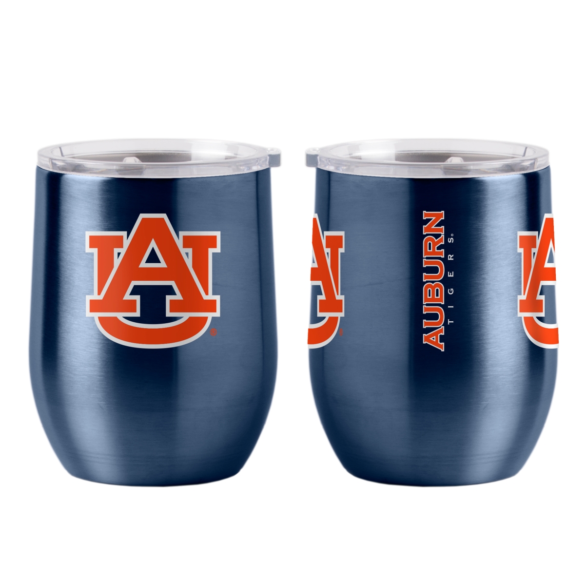 486749 Auburn 16 oz Gameday Stainless Curved Beverage