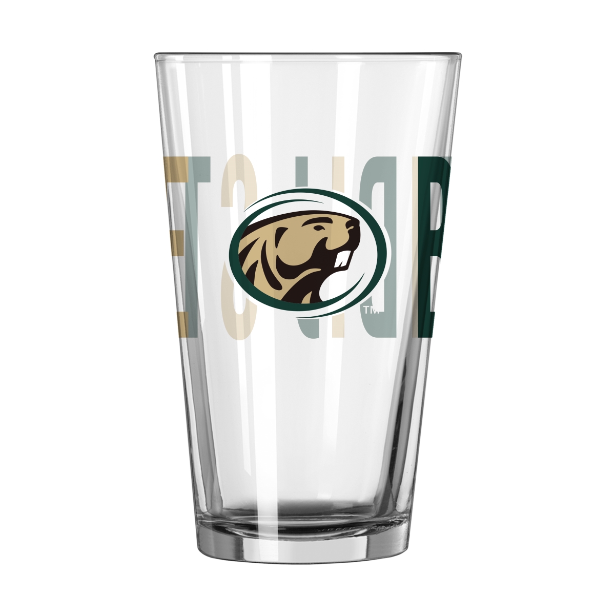 422-G16P-4 Bemidji State 16 oz Overtime Pint Glass