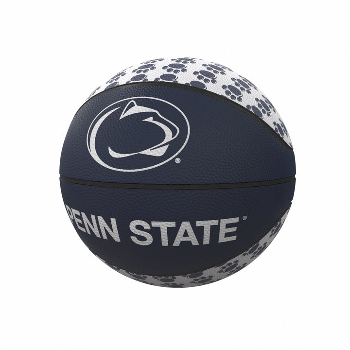 196-91MR-1 NCAA Penn State Nittany Lions Repeating Logo Rubber Basketball - Mini Size