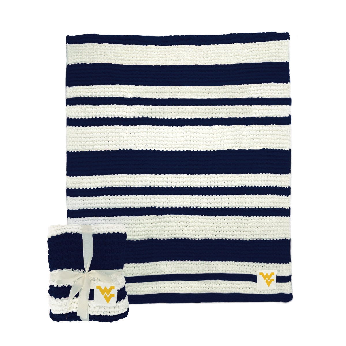 239-282 50 x 60 West Virginia Cable Knit Throw, Black