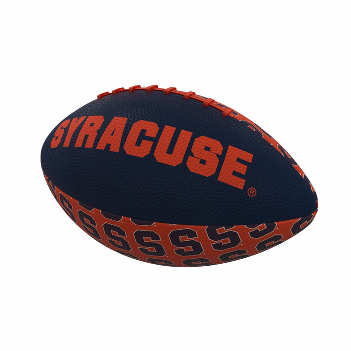 214-93MR-3 NCAA Syracuse Repeating Rubber Football - Mini Size