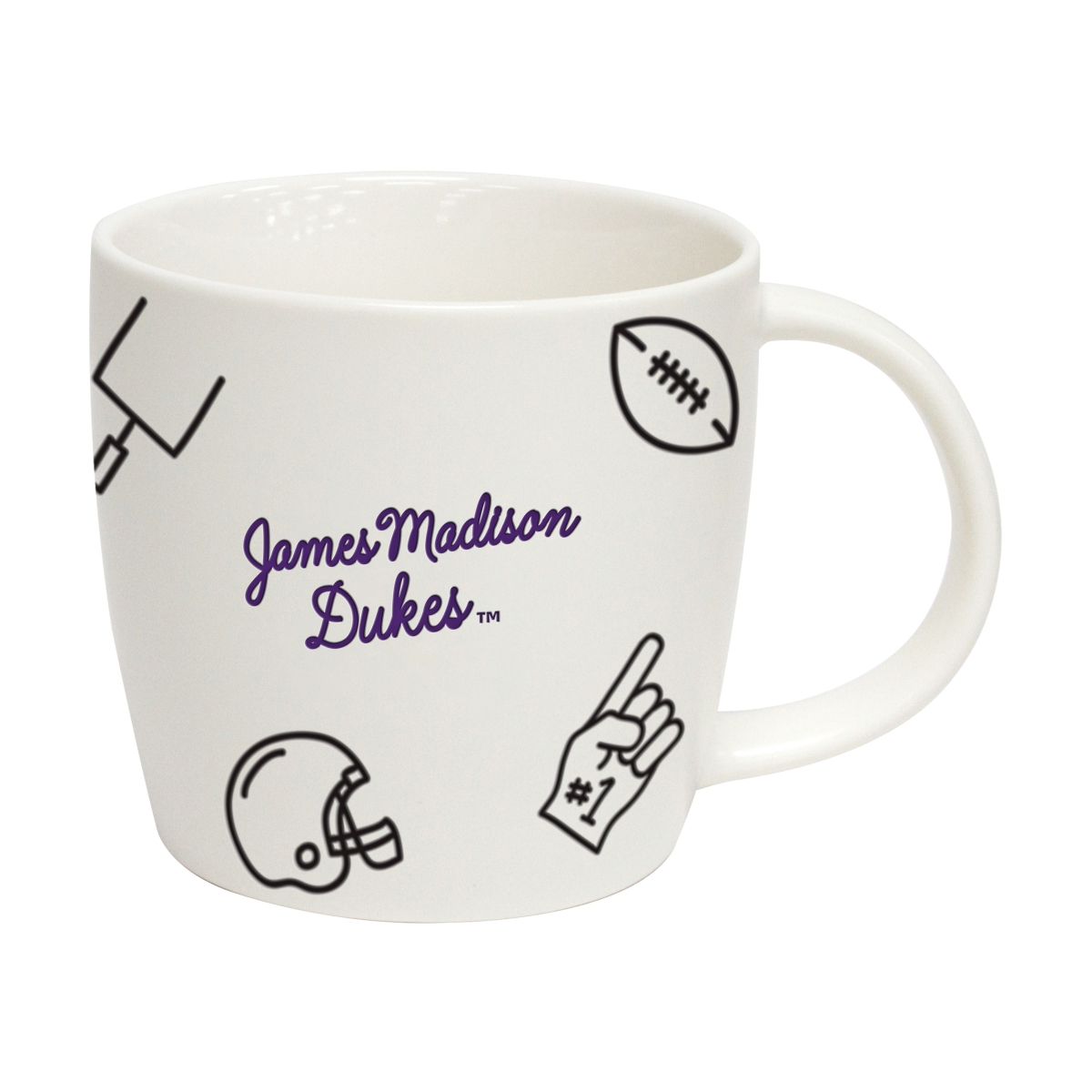 Picture of Logo Brands 265-C18PM 18 oz James Madison Playmaker Mug