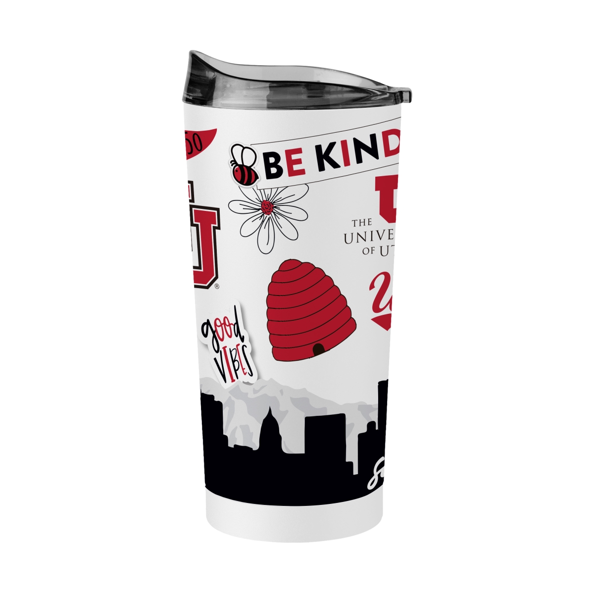 230-S20PT-63 20 oz Utah Native Powder Coat Tumbler