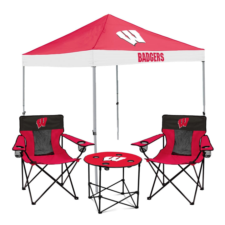 Picture of Logo Chair 244-900 NCAA Wisconsin Badgers Tailgate Bundle