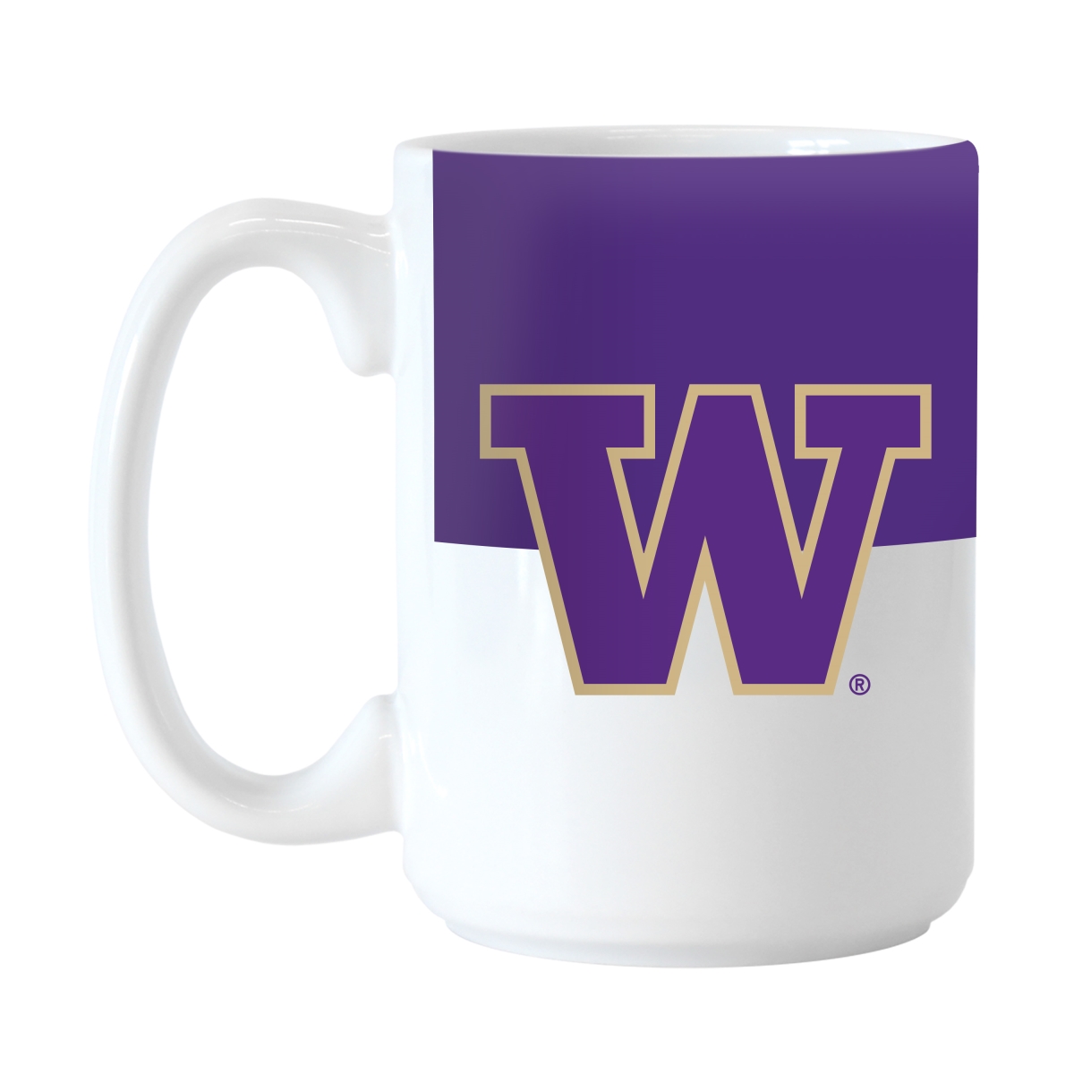 237-C15M-11 Washington Huskies 15 oz Colorblock Sublimated Mug