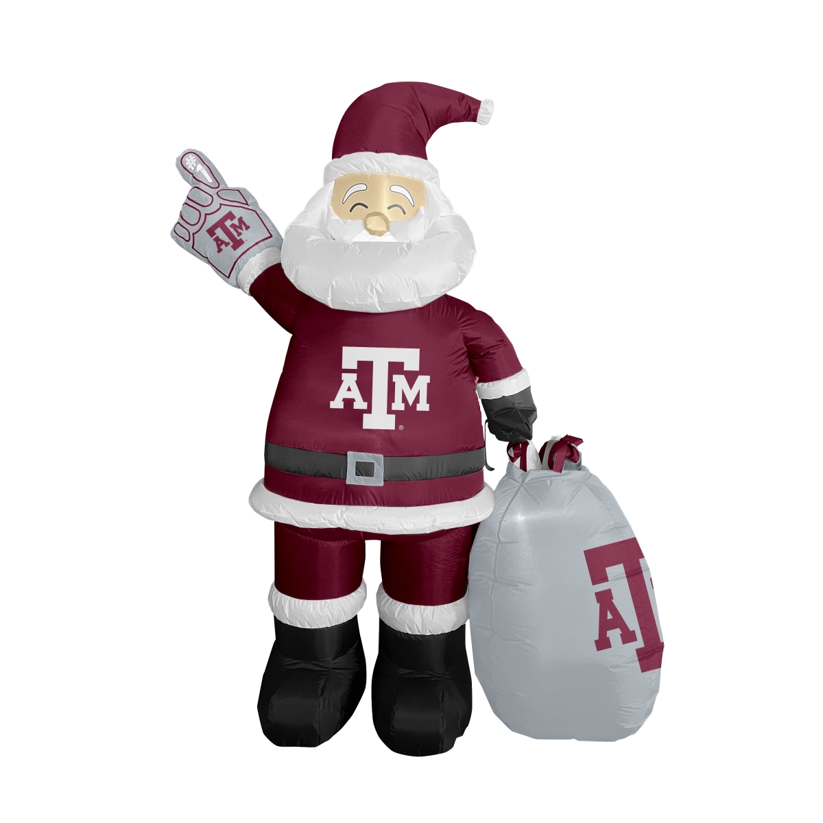 219-100-SC NCAA Texas A&M Aggies 7 ft. Yard Inflatable Santa Claus