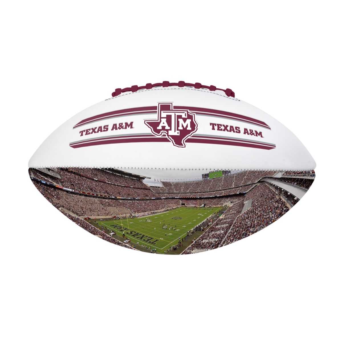 Picture of Logo Brands 219-93FADB-24D Texas A&M DSG Full Size Stadium Autograph Debossed Football