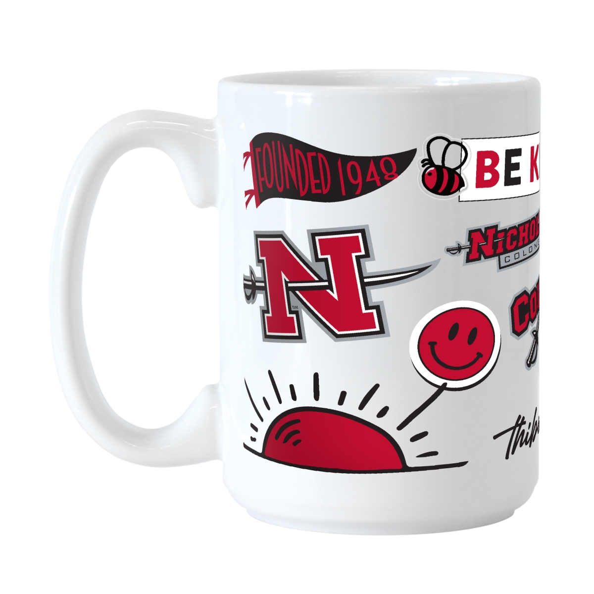 400-C15M-63 Nicholls State 15 oz Native Sublimated Mug