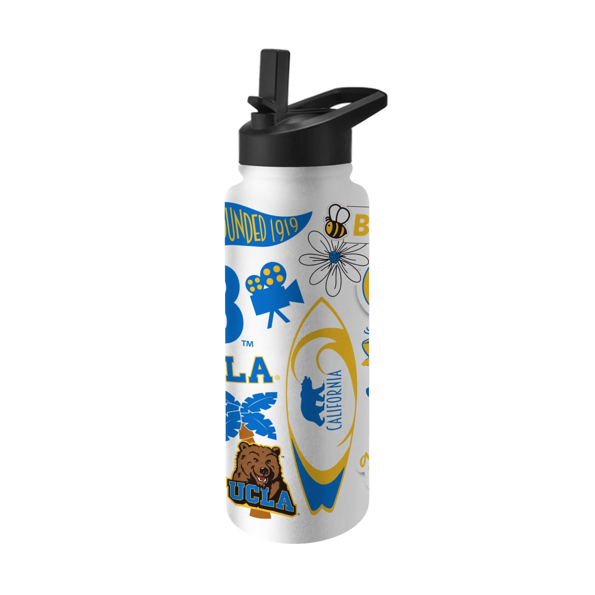 229-S34QB-63 34 oz UCLA Native Quencher Bottle - Multi Color