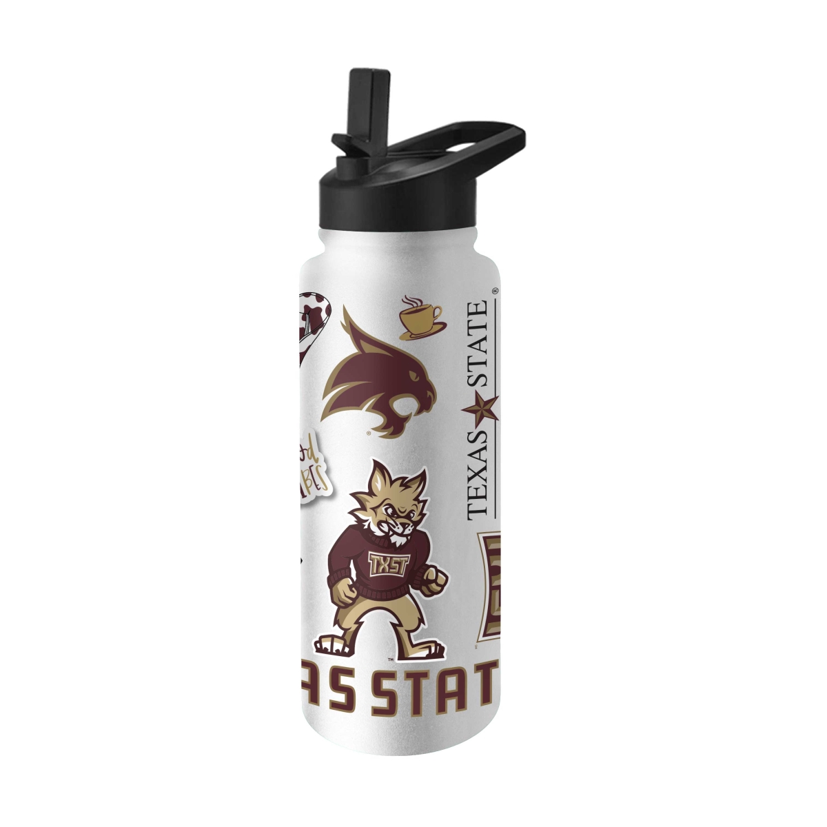 221-S34QB-63 34 oz Texas State Native Quencher Bottle