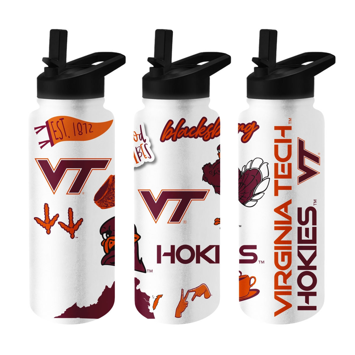 235-S34QB-63 Virginia Tech 34 oz Native Quencher Bottle