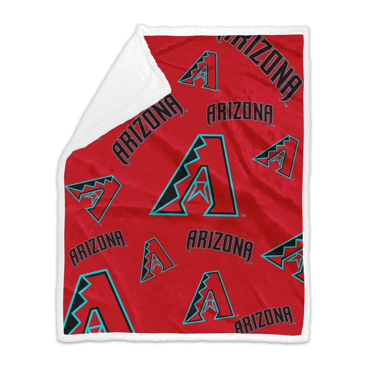 502-24SX-4 Arizona Diamondbacks 60 x 70 in. Repeating Plush Sherpa Throw