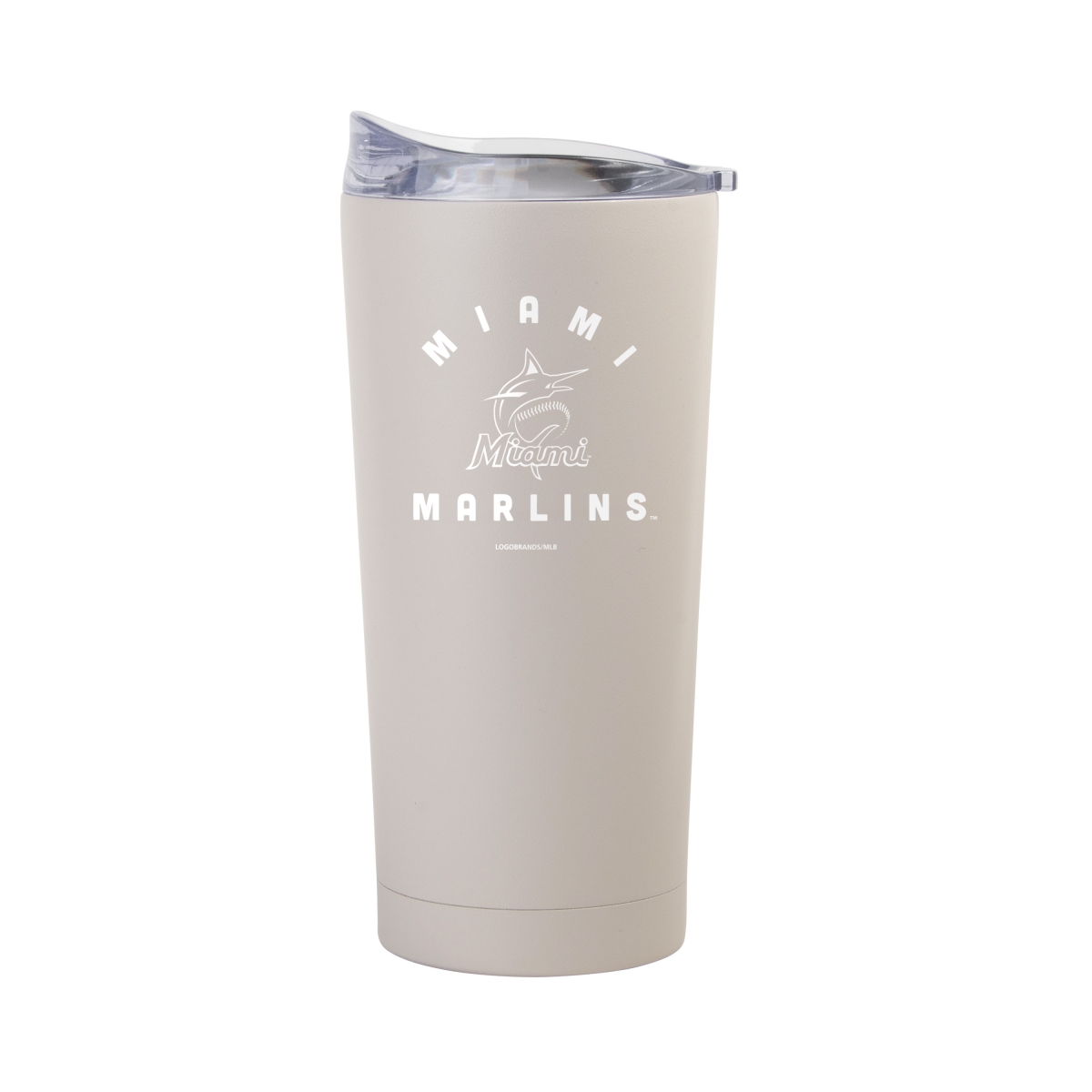 512-S20PT-SND-29 20 oz Miami Marlins Archway Sand Powder Coat Tumbler