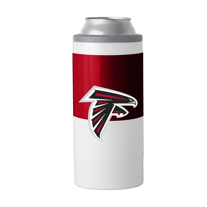 Picture of Logo Chair 602-S12C-11 12 oz NFL Atlanta Falcons Colorblock Slim Can Coolie