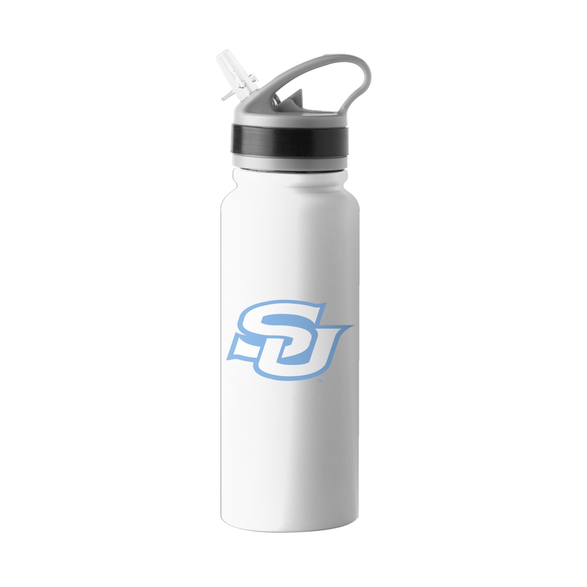 254-S25UFTB-8 Southern University 25 oz Logo Stainless Single Wall Flip Top Bottle