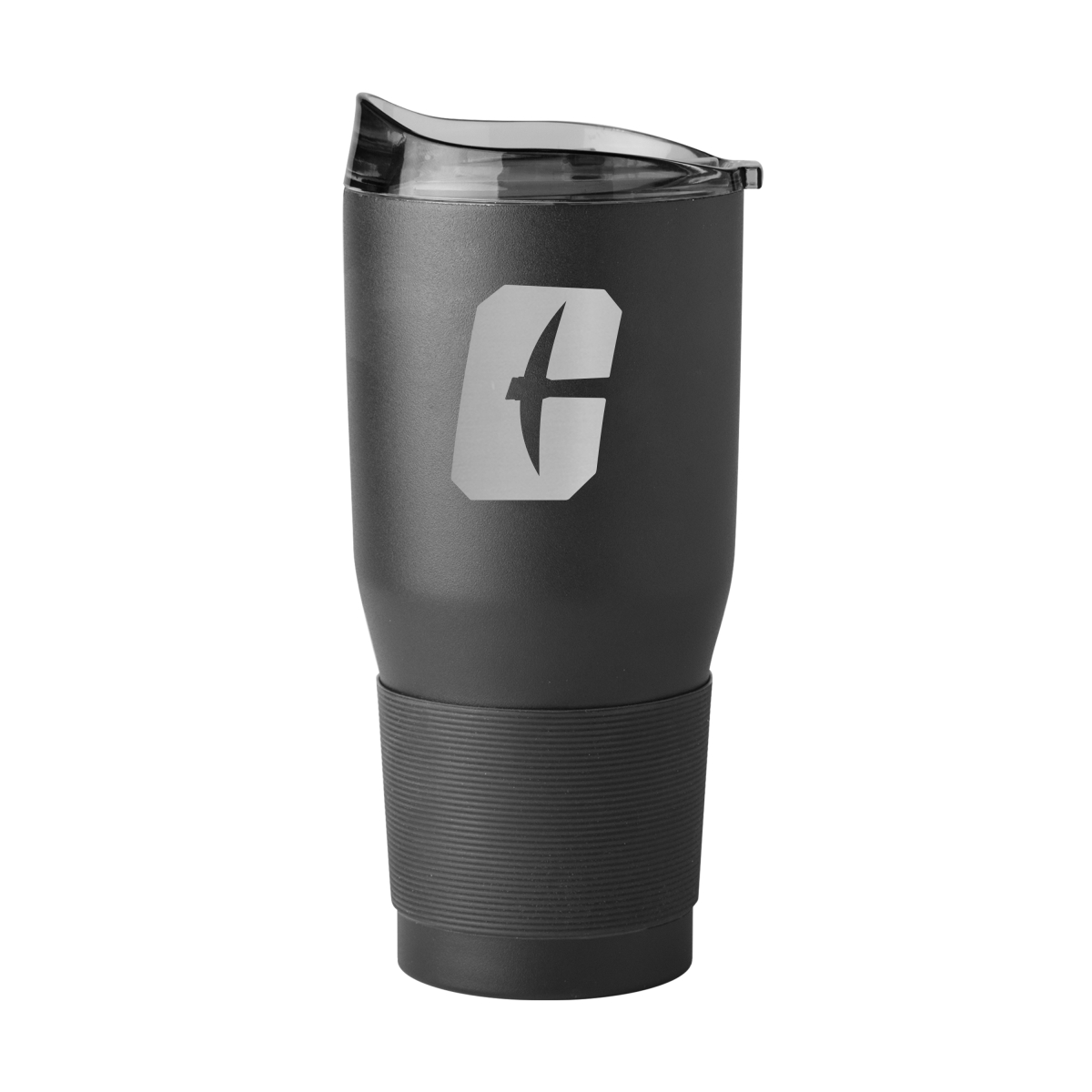NC Charlotte 30 oz Etched Powder Coat Tumbler