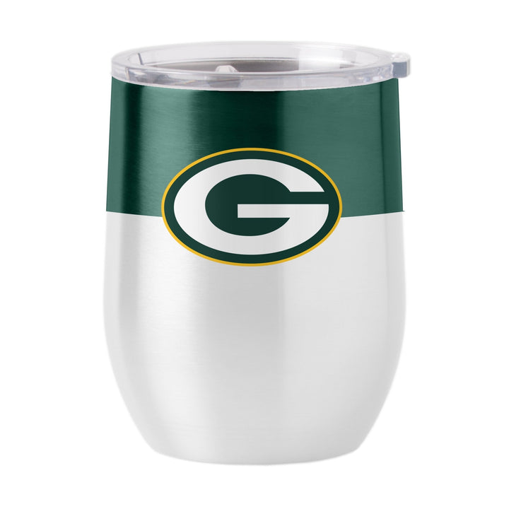 612-S16CB-11 16 oz NFL Green Bay Packers Colorblock Stainless Curved Beverage -  Logo Chair