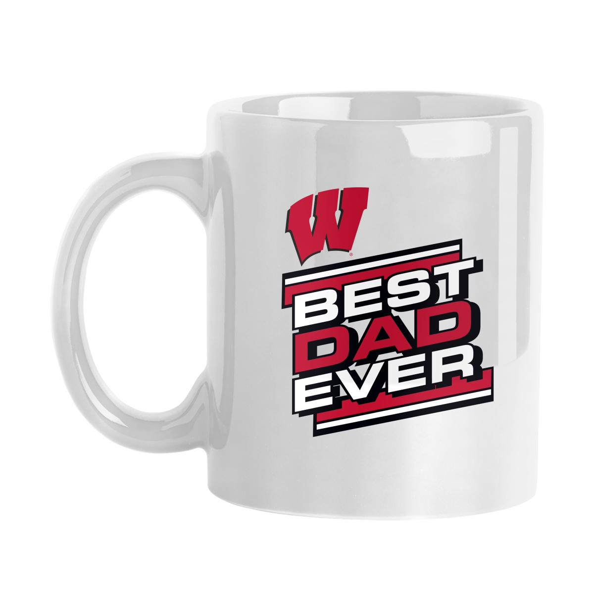 Picture of Logo Brands 244-C11M-C1 Wisconsin 11 oz Best Dad Ever Sublimated Mug