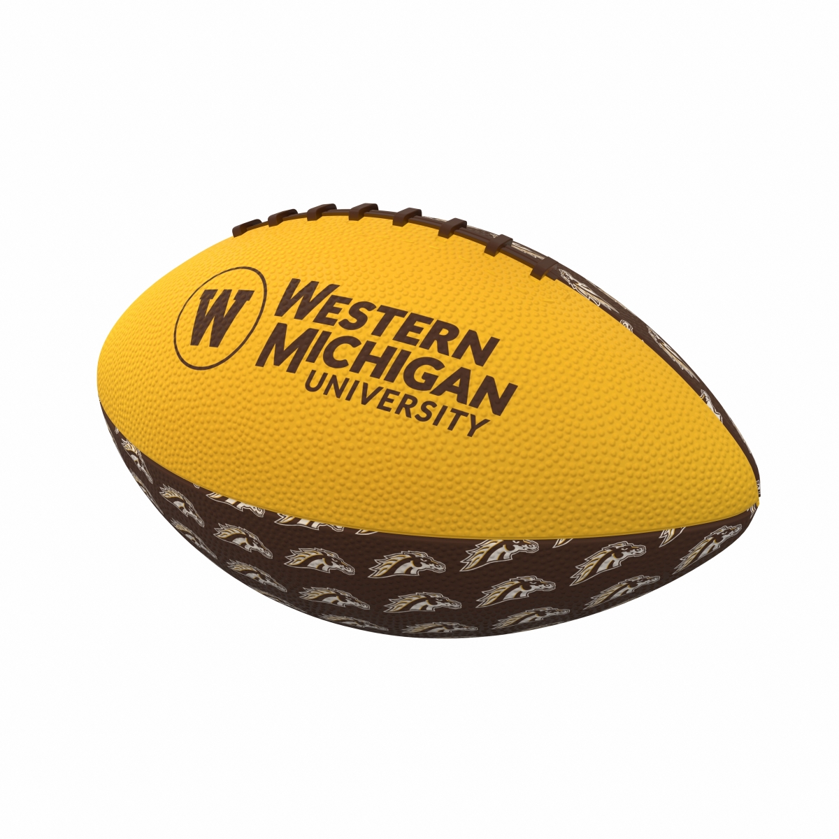 290-93MR-3 Western Michigan Mini-Size Rubber Football