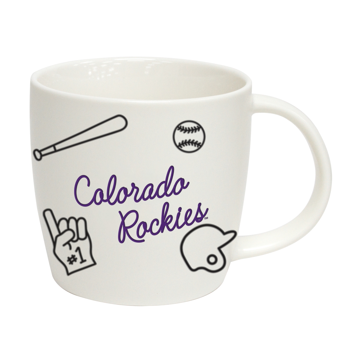 510-C18PM 18 oz Colorado Rockies Playmaker Mug