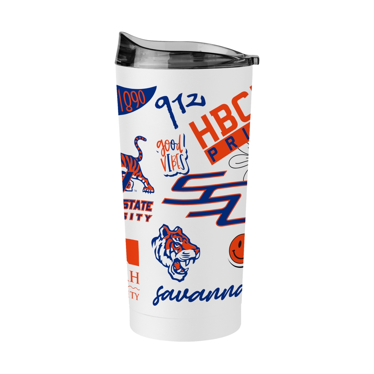 375-S20PT-63 20 oz Savannah State Native Powder Coat Tumbler