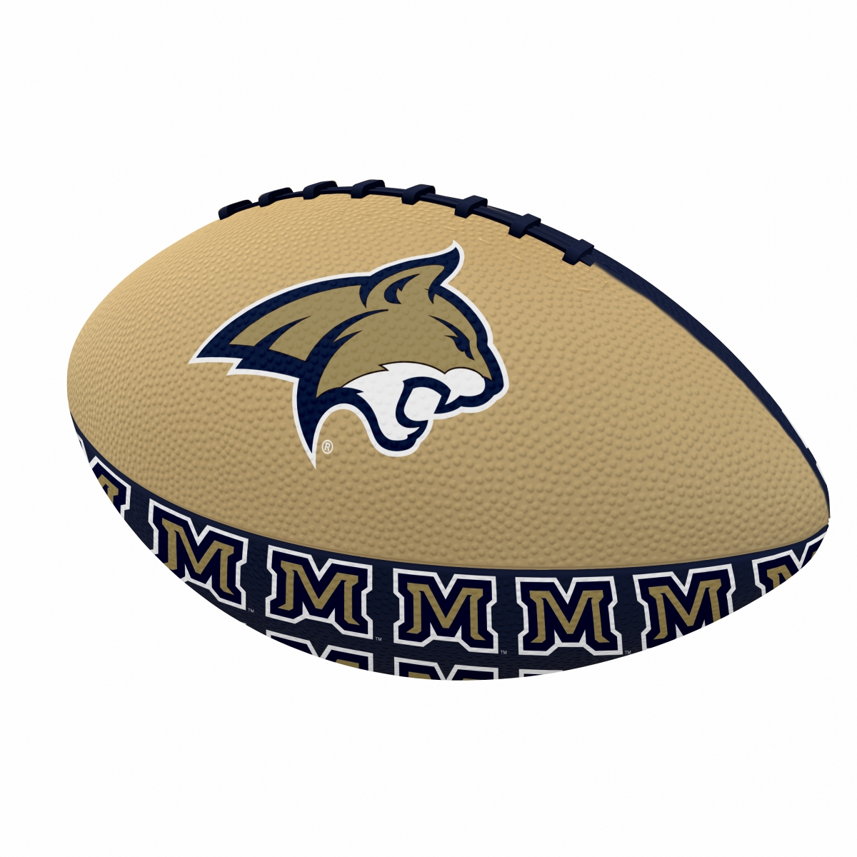 Picture of Logo Brands 278-93MR-C2 Montana State Mini Size Rubber Football