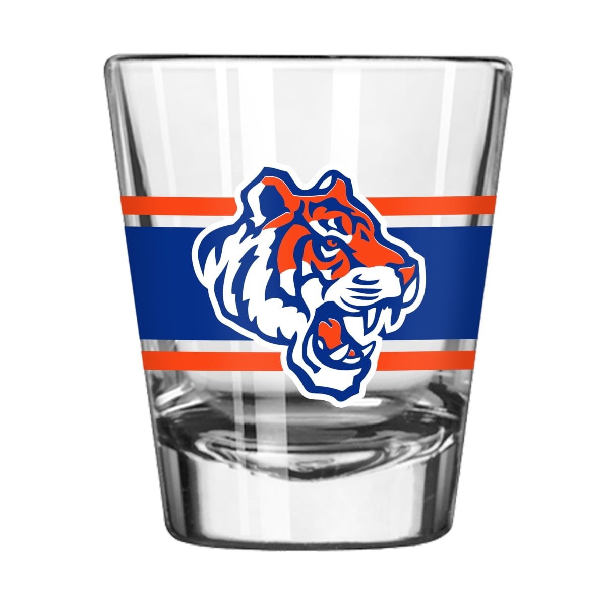 Picture of Logo Brands 375-G2S-16 Savannah State 2 oz Stripe Shot Glass