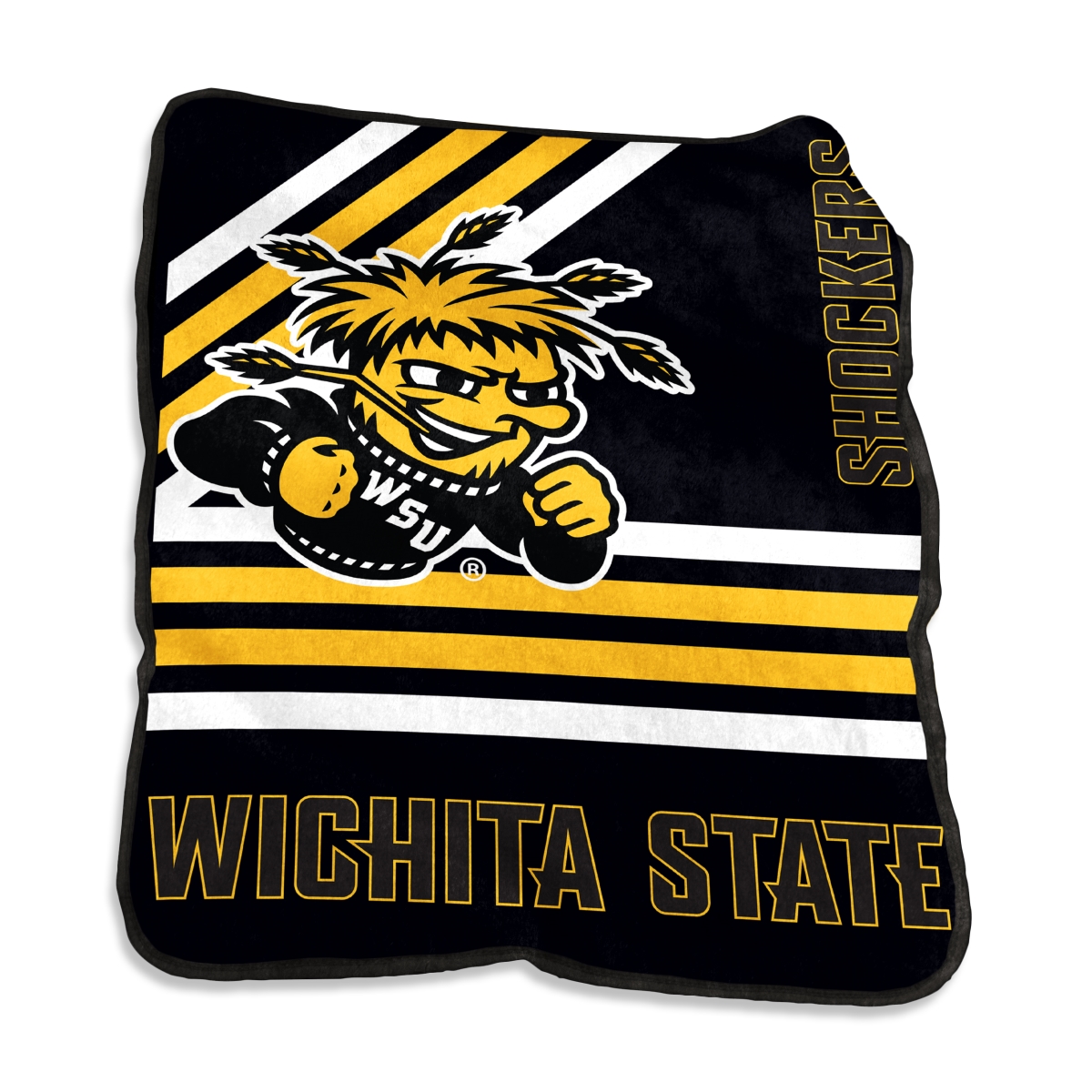 Picture of Logo Brands 256-26C Wichita State Raschel Throw