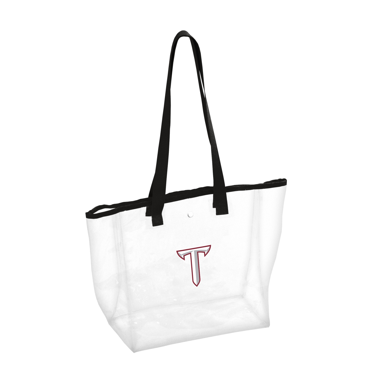Picture of Logo Brands 259-65P Troy Black Stadium Clear Bag