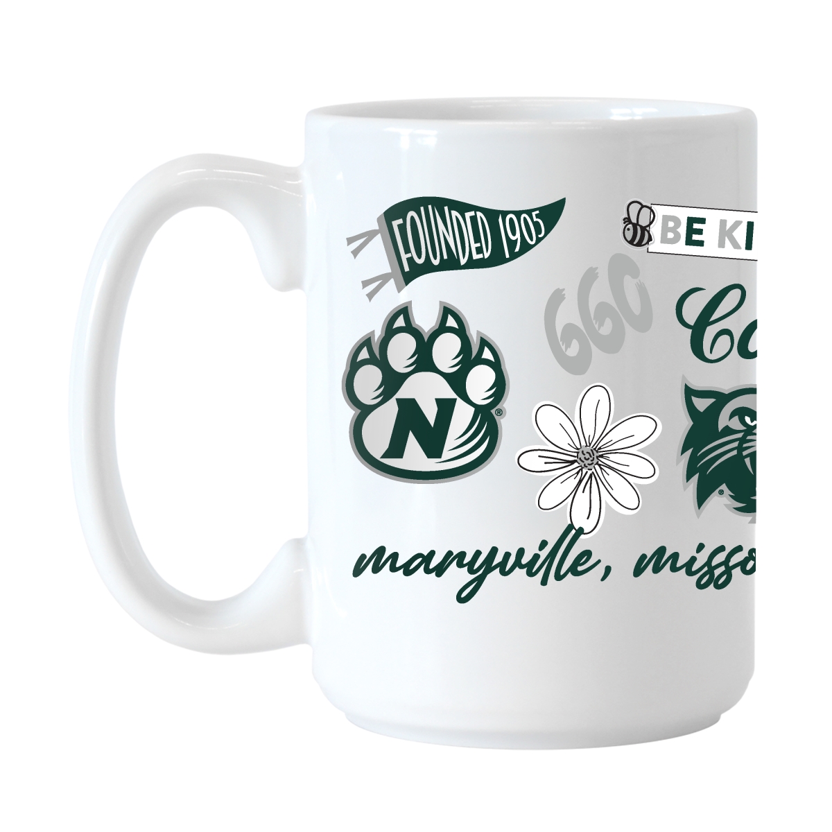 309-C15M-63 15 oz NCAA Northwest Missouri State University Native Sublimated Mug