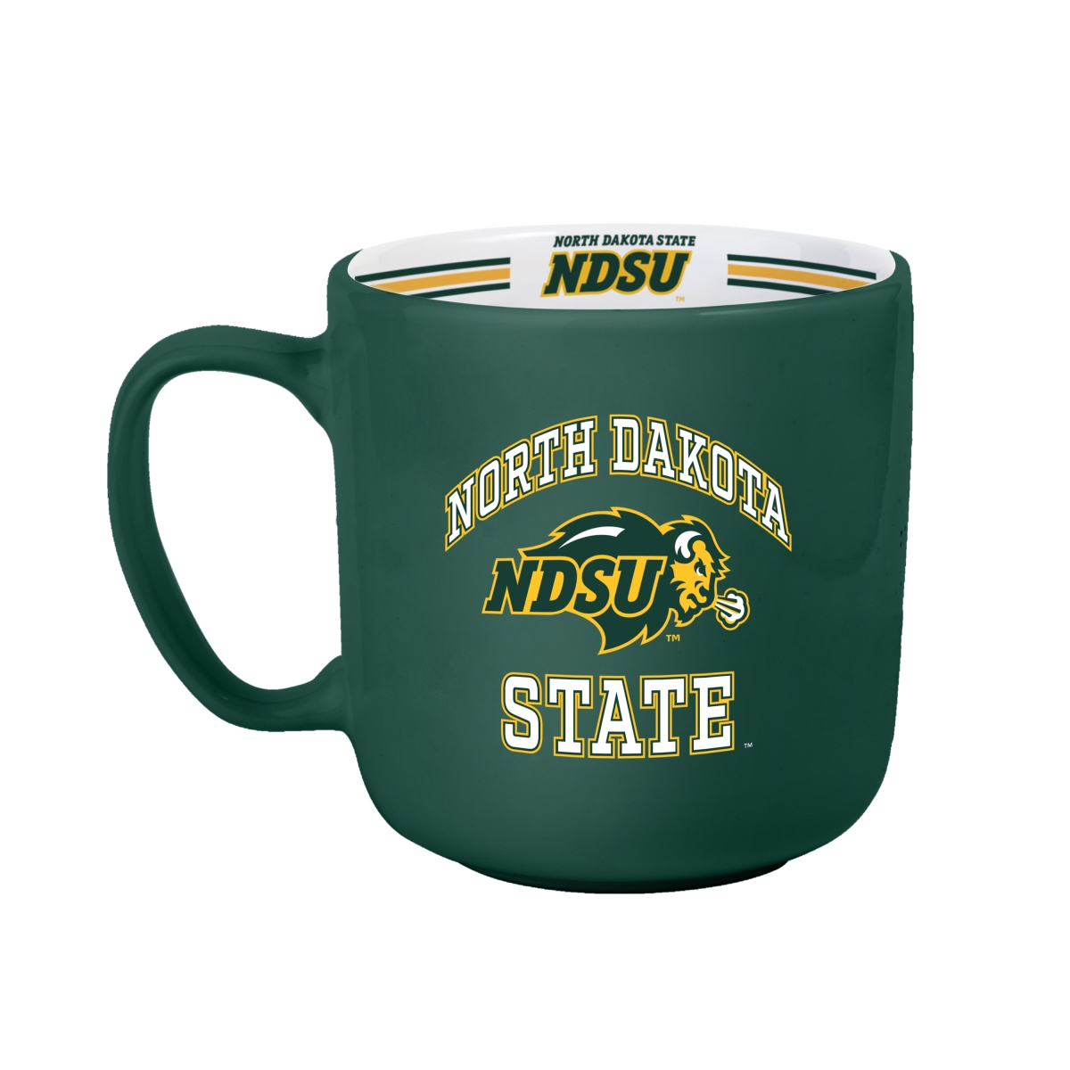 Picture of Logo Brands 318-C15SM 15 oz NCAA North Dakota State Bison Stripe Mug