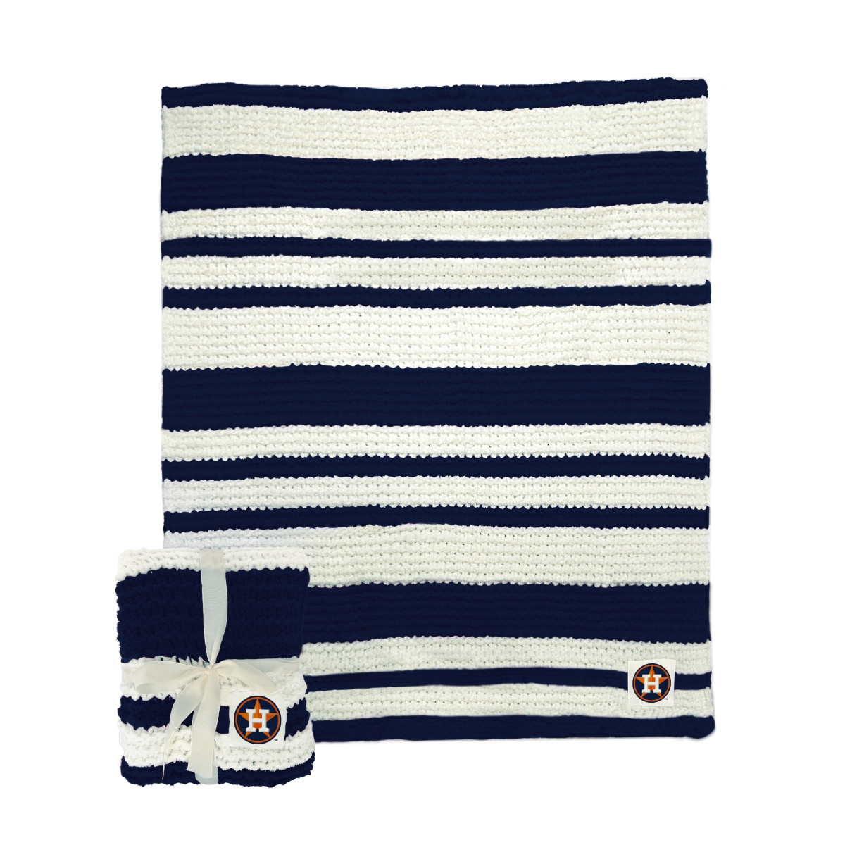 513-282 50 x 60 in. Houston Astros Cable Knit Throw