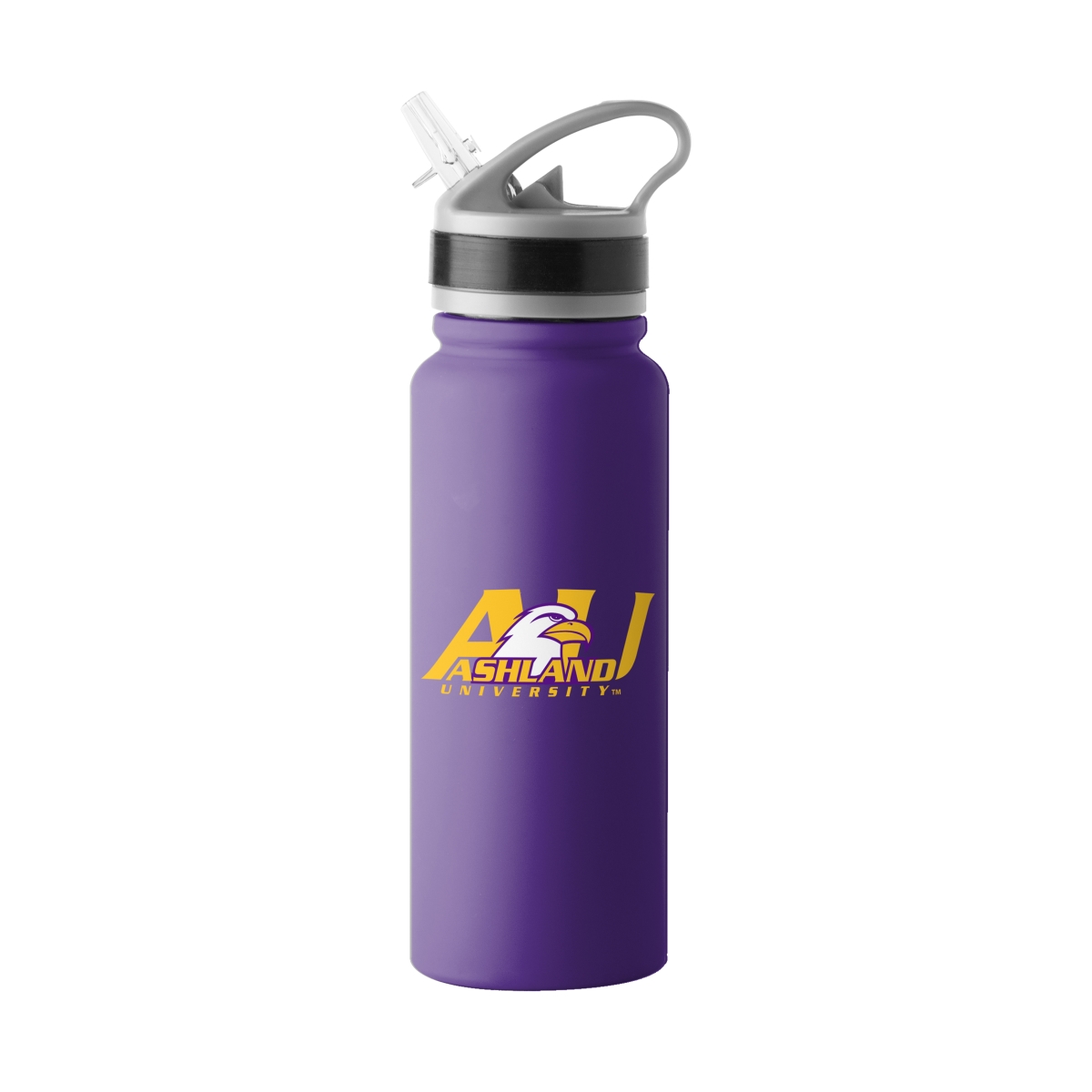 466-S25UFTB-8 Ashland 25 oz Logo Stainless Single Wall Flip Top Bottle