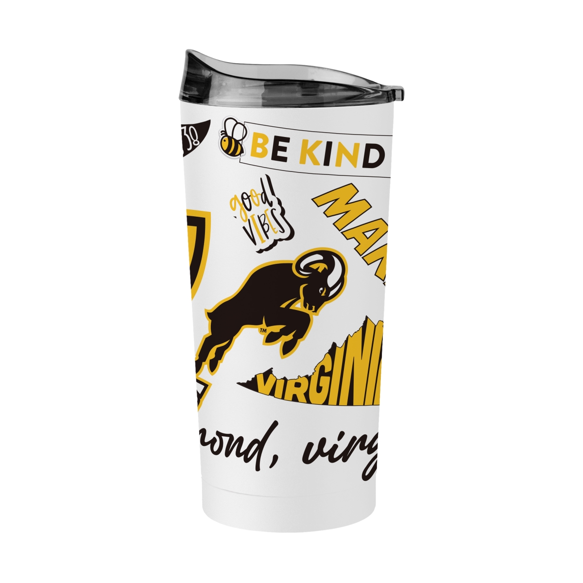 376-S20PT-63 Virginia Commonwealth 20 oz Native Powder Coat Tumbler -  Logo Brands