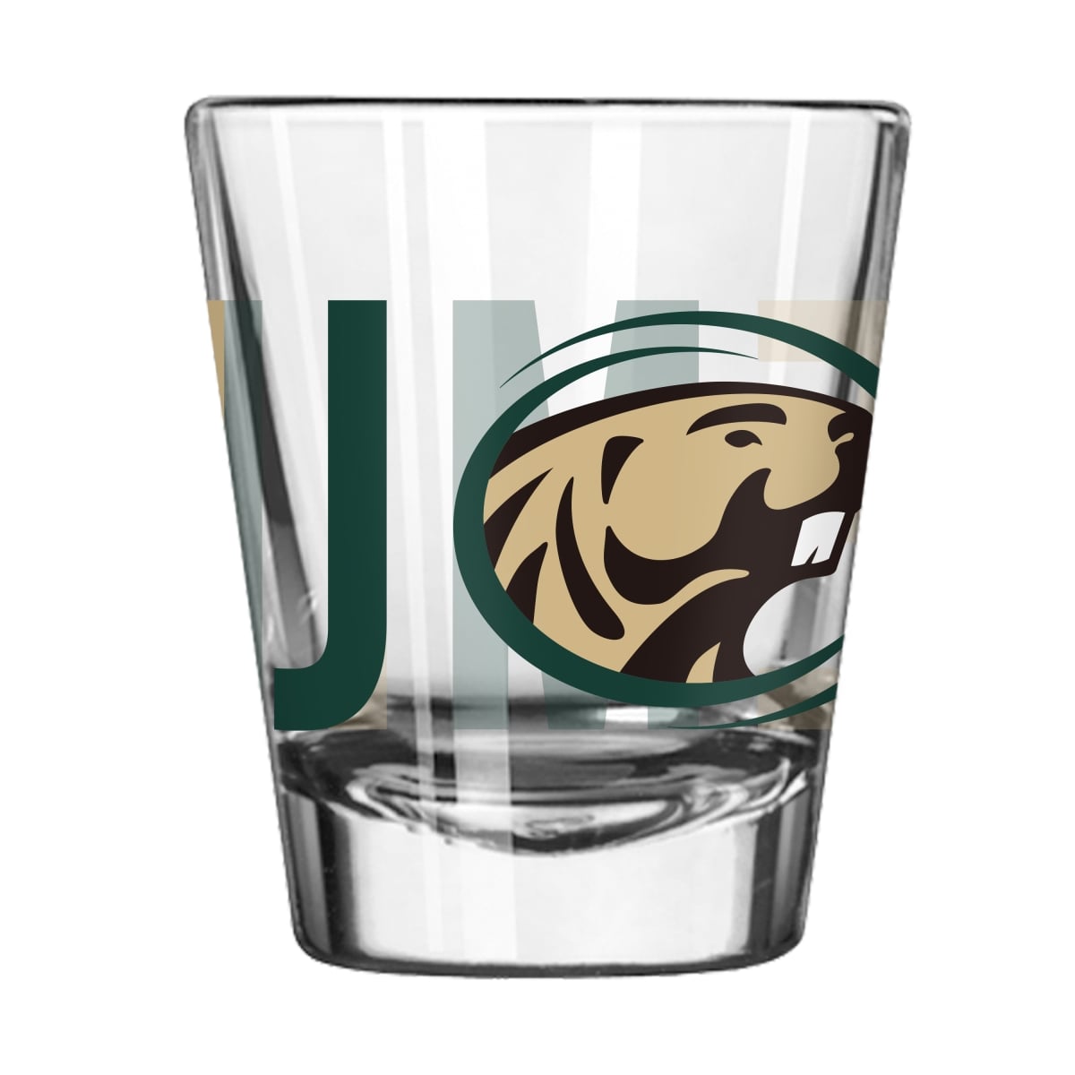 Picture of Logo Brands 422-G2S-4 Bemidji State 2 oz Overtime Shot Glass