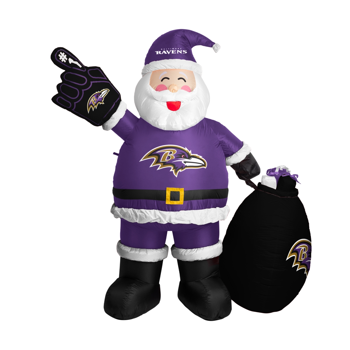 603-100-S Baltimore Ravens Inflatable Santa