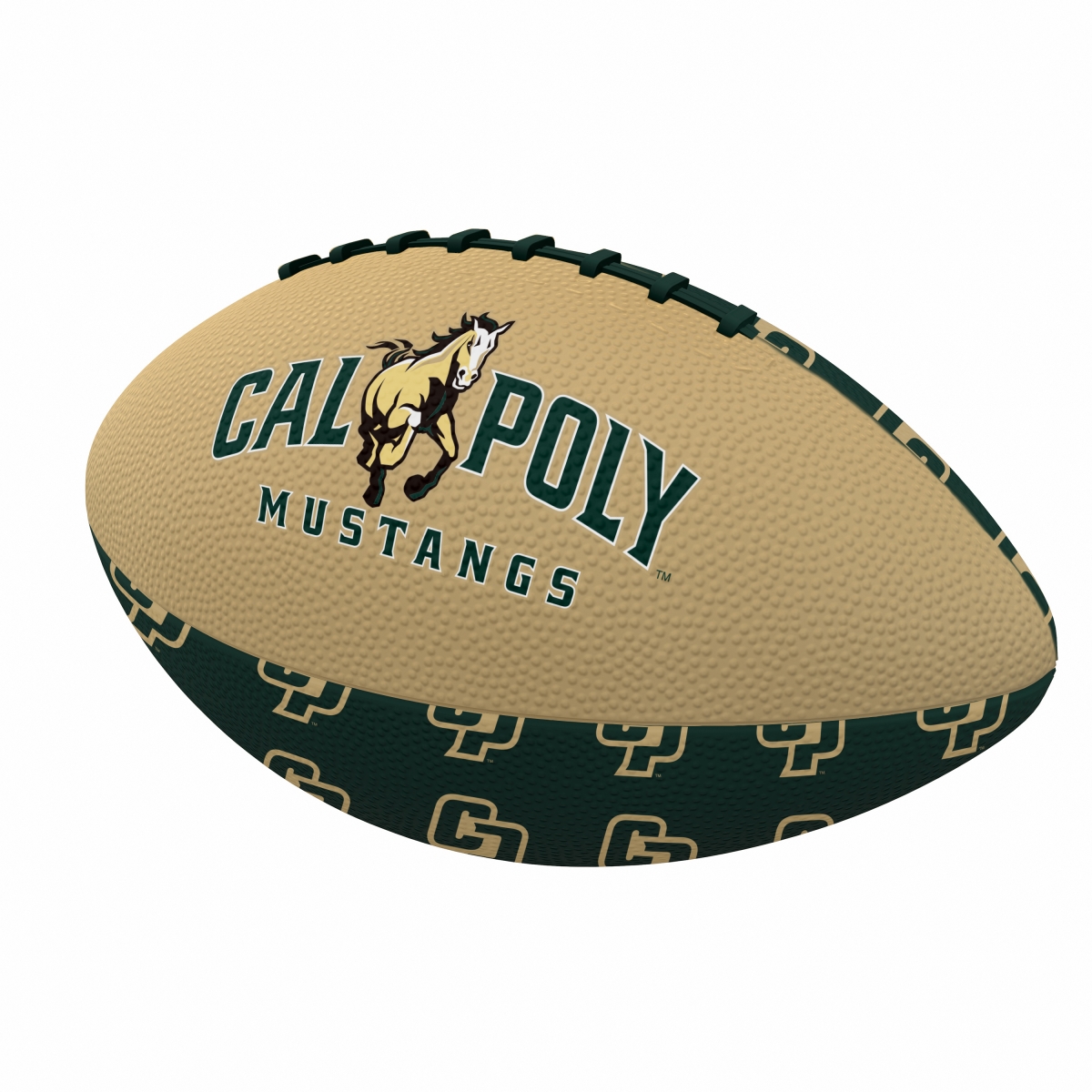 451-93MR-3 NCAA California Polytechnic State University Mini Size Rubber Football