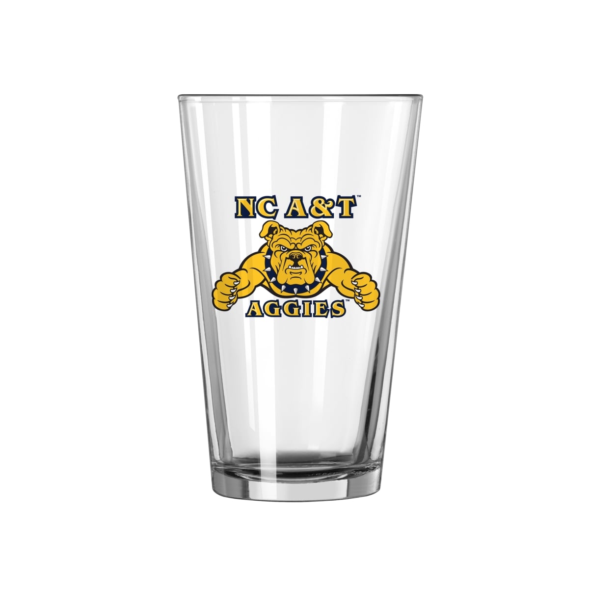 473-G16P-8 NC A&T State 16 oz Pint Glass
