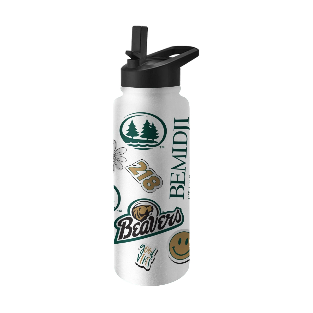 422-S34QB-63 Bemidji State 34 oz Native Quencher Bottle