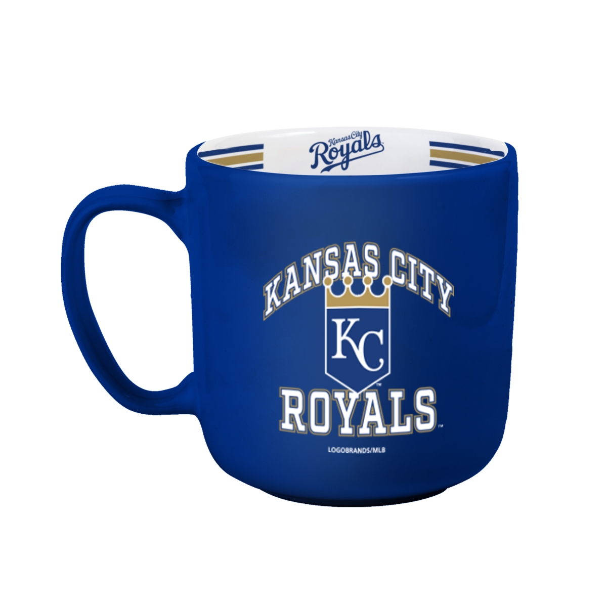 Picture of Logo Brands 514-C15SM 15 oz Kansas Royals Stripe Mug